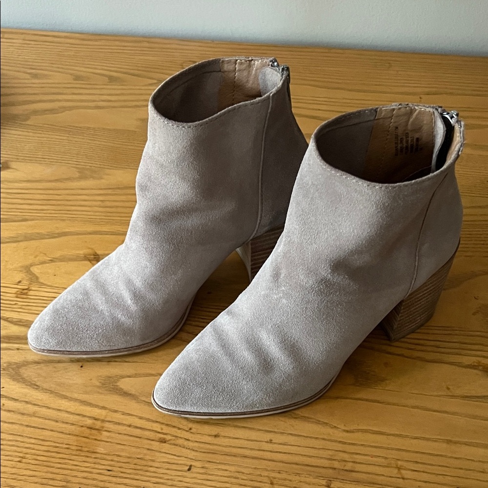 Steve Madden Taupe Ankle Booties